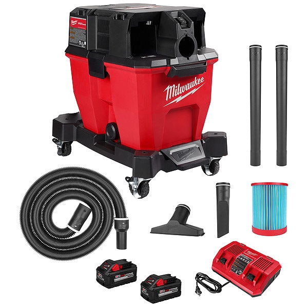 Wet/Dry Vacuum Kit, 9 gal, 4 1/4 hp