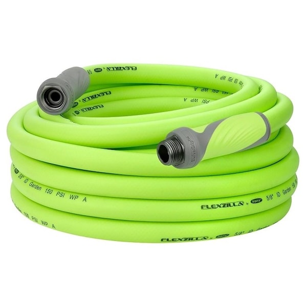 5/8 in ID x 25 ft L SwivelGrip Garden Hose, Green