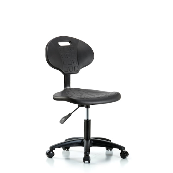 Desk Chair Erie Desk Chair, Casters, No Arms, 17" to 22" Height, Black; Blue