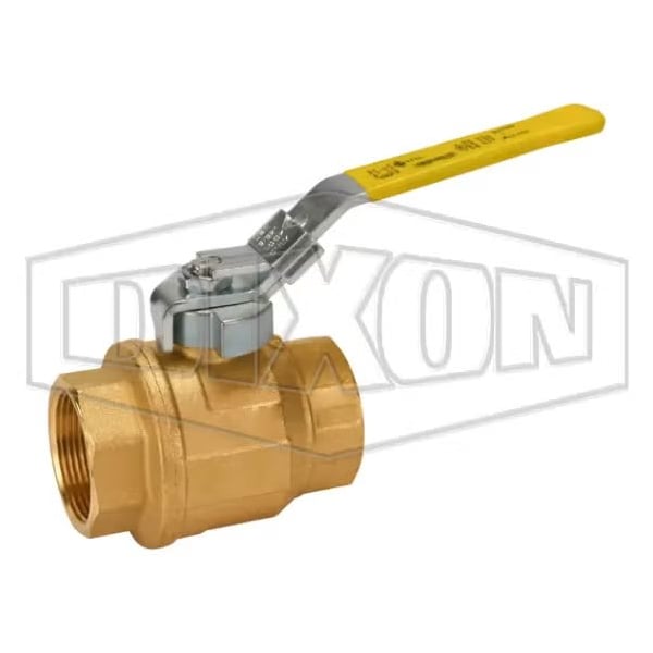 FBLV Imported Ball Valve, 1-1/2 in Nominal, FNPT End Style, Full Port, PTFE Seat/Seal/Thrust Washer