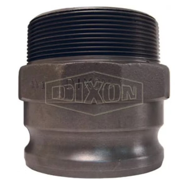 Boss-Lock Type F Cam and Groove Adapter, 3 in, Male Adapter x MNPT, Malleable Iron