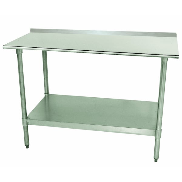 Special Value Work Table 96 in.W x 30 in.D 18 gauge 430 stainless steel top