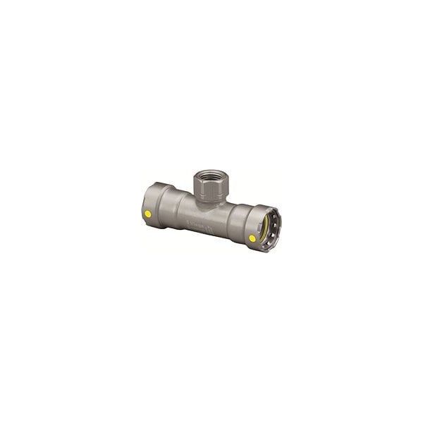 Megapressg Tee P1 2 P2 2 Fpt 0.5 Carbon Steel Zinc-Nickel Coating