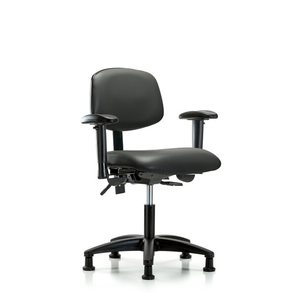 Vinyl Chair, Vinyl, Adjustable Arms