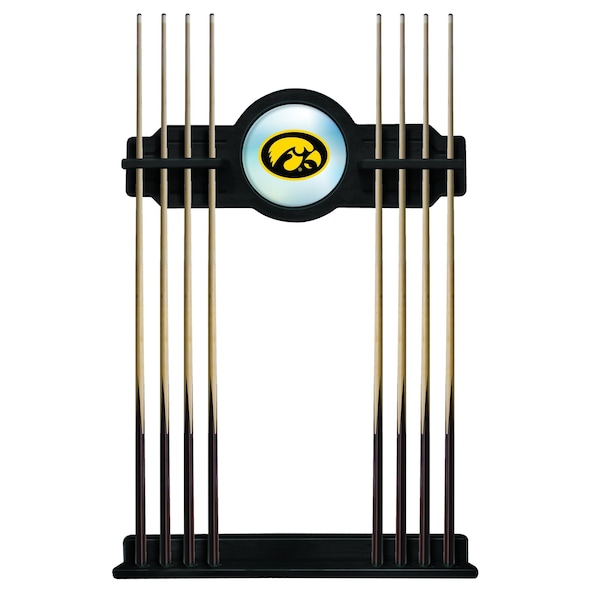 Iowa Cue Rack in Black Finish