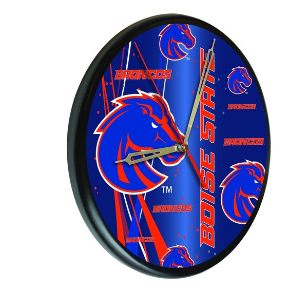 Boise State University 13" Solid Wood Clock