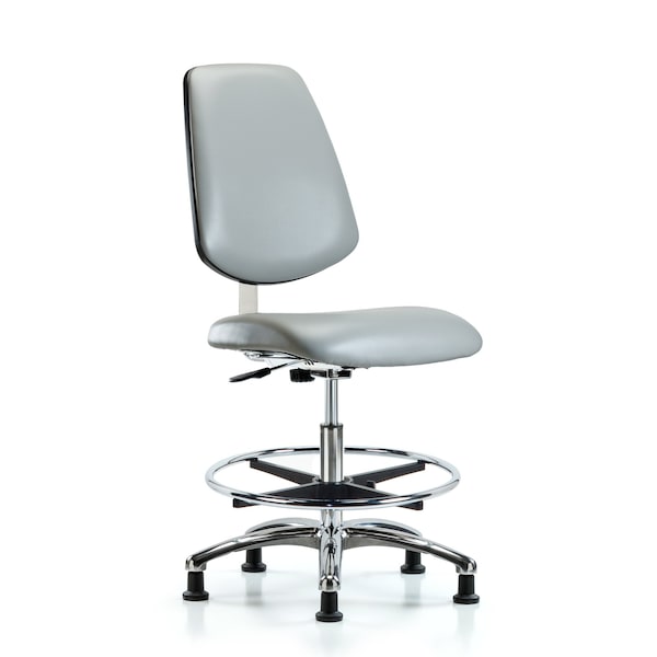 Clean Room Chair 22" to 29" Height, Vinyl, Dove