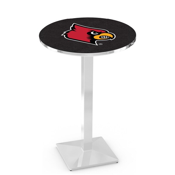 42" Chrome Louisville Pub Table, 36" dia. Top