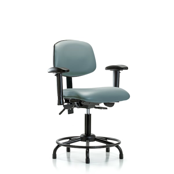Vinyl Chair, Vinyl, Adjustable Arms