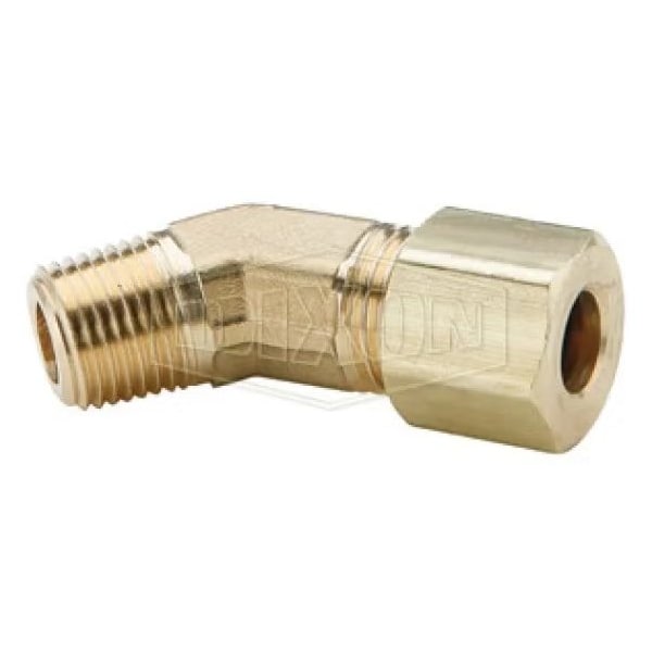 The Right Connection Tube-to-Pipe Elbow, 3/8 x 1/4 x 9/16-24 in Nominal, Tube x Straight MPT End Sty