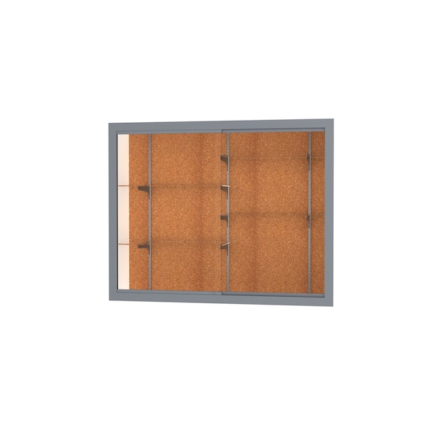Recessed Wall Case 60x48x16, Cork