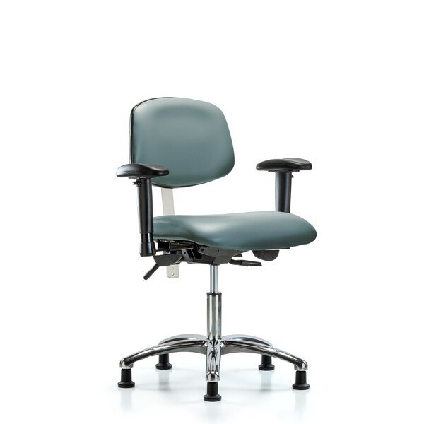 Vinyl Clean Room Chair, Adjustable Arms