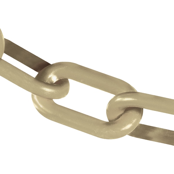 4" x 100' Army Tan Plastic Safety Chain