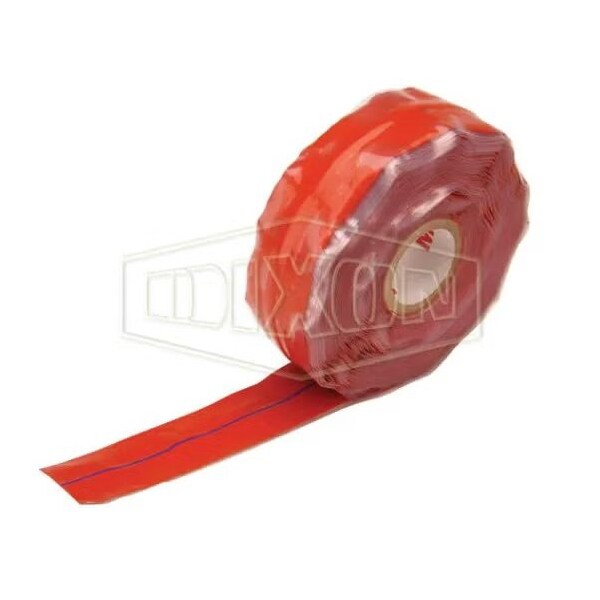 Fire Jacket Tape, 1 in, Silicon Rubber, Red, Domestic