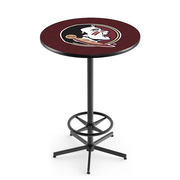42" Black Florida State (Head) Pub Table