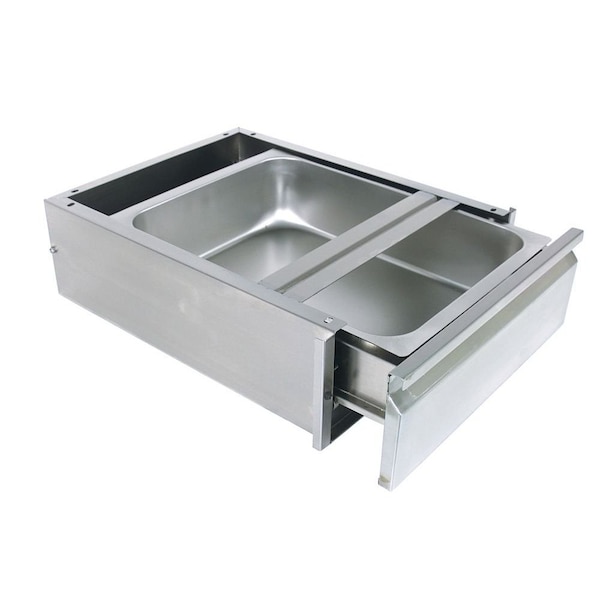 Rectangle Drawer For Stainless Tables, 5" Deep, 27" W, 26" L, 8" H, Oak