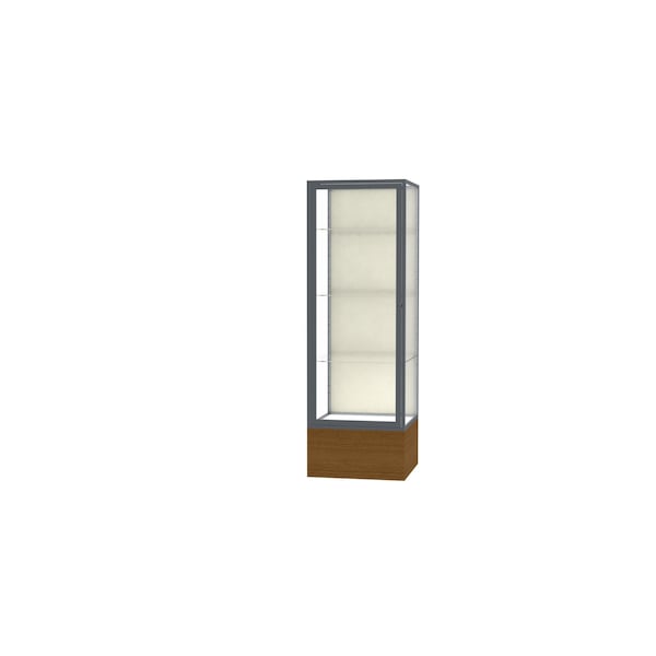 Floor Display Case 24x72x24, Plaque, Satin
