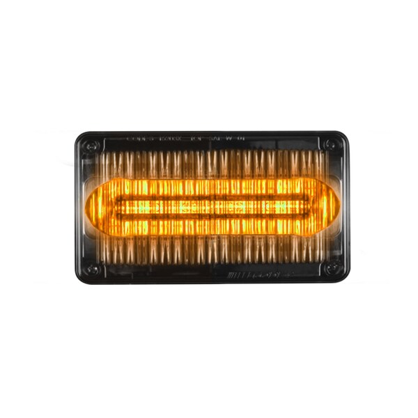 LED PrizmIi, Clear Lens, Amber, 4"X6", Sub-Category: Perimeter Light