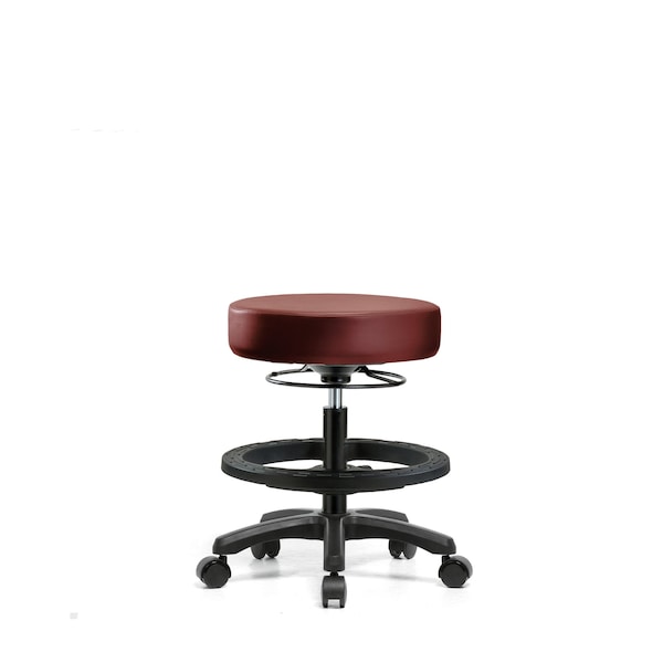 Vinyl Mini-Stool, Med Bench, BF, Casters, Borscht