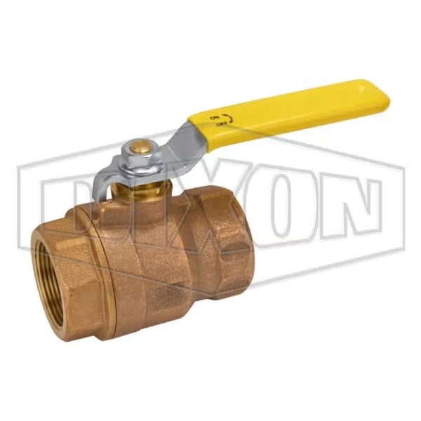 Ball Valve, 1-1/2 in Nominal, FNPT End Style, Bronze Body, Full Port, RPTFE Seat/Stem Packing Softgo