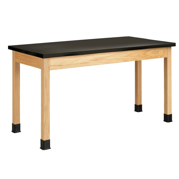 Plain Apron Table Table, Red Oak
