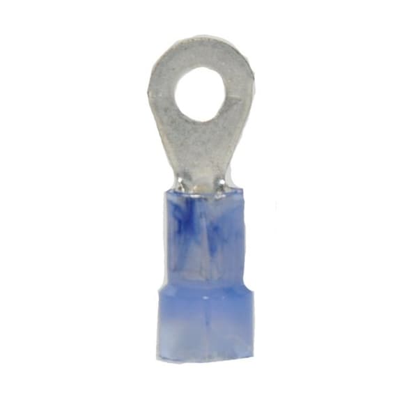 Ring Terminal, #6 Stud Size, 14 AWG, Nylon Insulated, 1000 PK