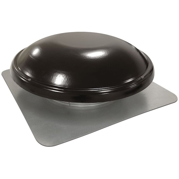 Master Flow ERV5BL Power Attic Vent, 1250 cfm, 600 sq-in Net Free Ventilating Area, Steel, Black