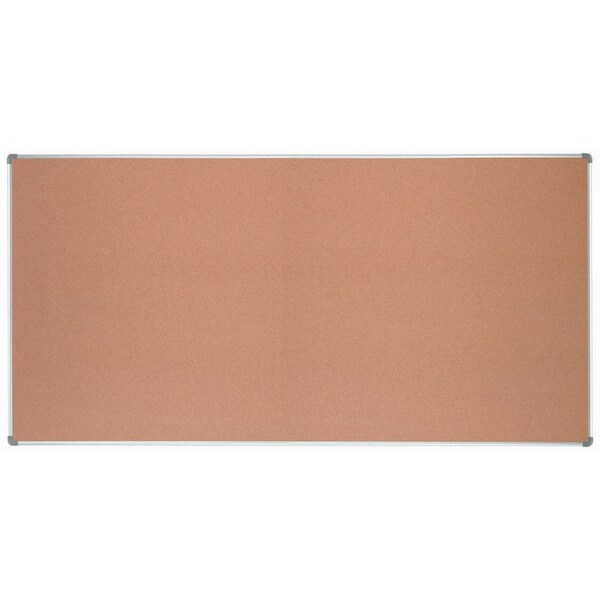 Natural Cork Bulletin Board w/ Euroframe Design 48"x96"