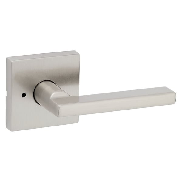 155HFL SQT 15 Privacy Lever, Satin Nickel