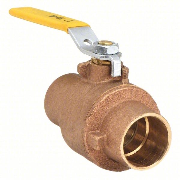 1-1/4" Sweat Bronze Ball Valve 2-Way