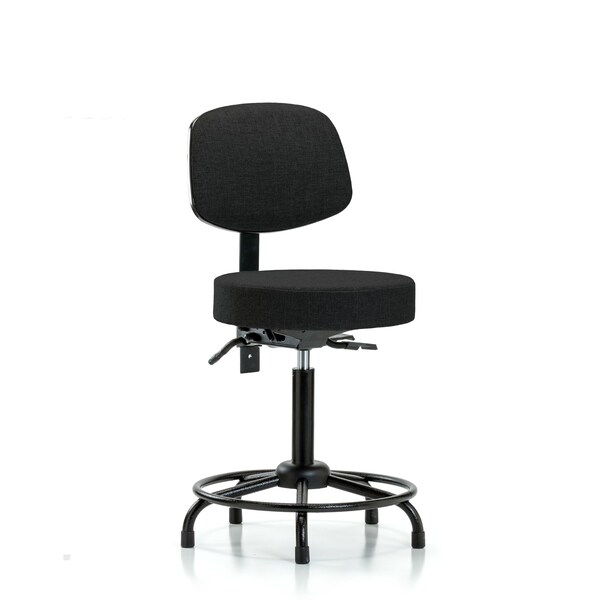 Ben Stool, Med, Fab, Bk, RT, Tilt, Gld, Blk