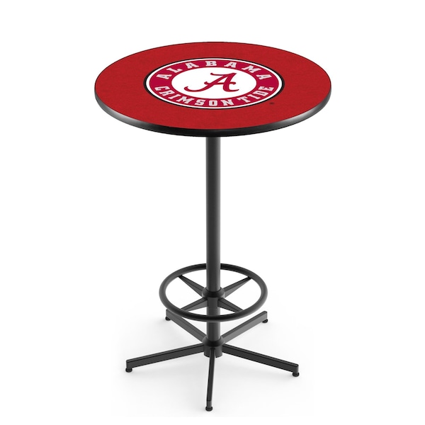 42" Black Alabama Pub Table