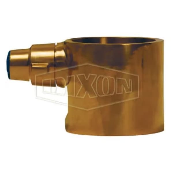 The Right Connection Fire Hose Adapter, 2-1/2 in Nominal, FBRIT x FNPT End Style, Brass, Domestic