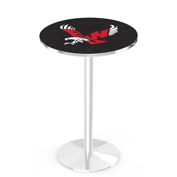 42" Chrome Eastern Washington Pub Table, 36" dia. Top