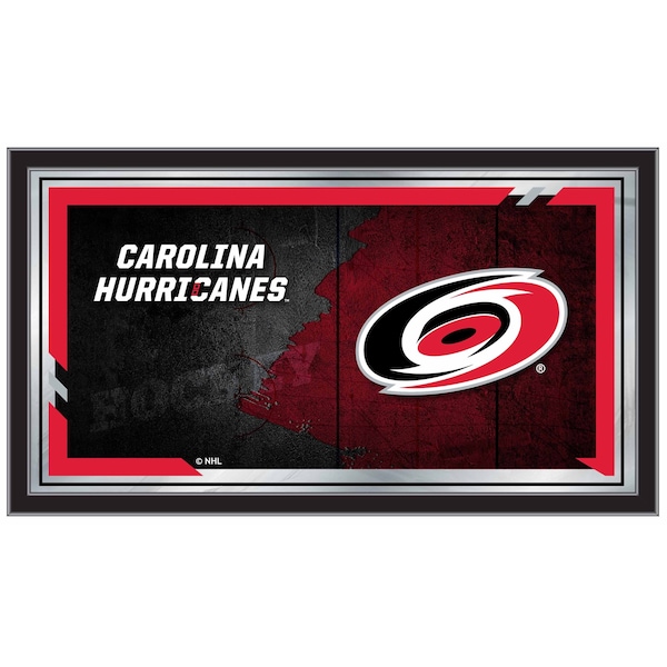 Carolina Hurricanes 15" x 26" Hockey Collector Mirror by Holland Bar Stool Company