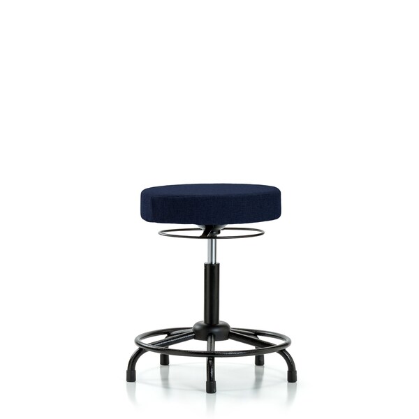 Bench Stool, Med, Fabric, RT, Glides, Nav