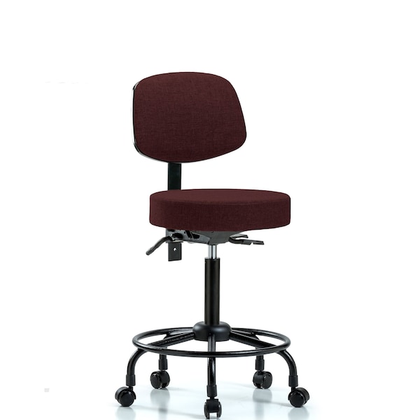 Ben Stool, Med, Fab, Bk, RT, Tilt, Cast, Bur