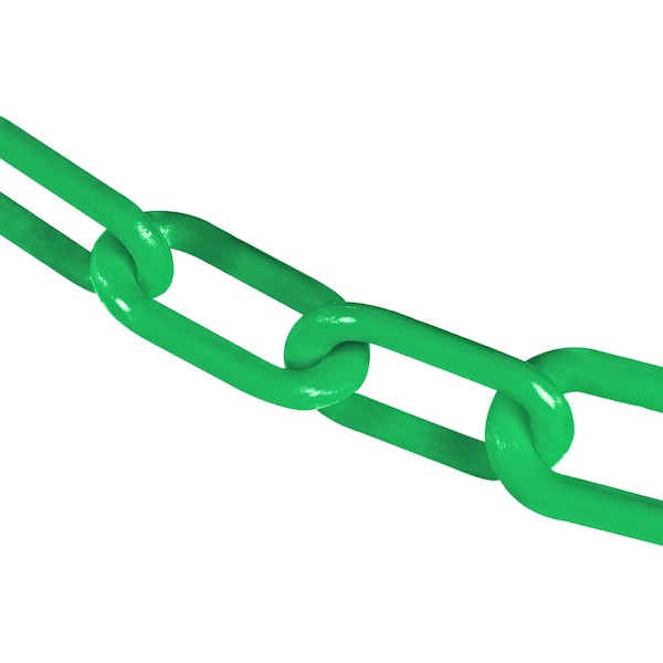 3" x 300' Green Plastic Safety Chain