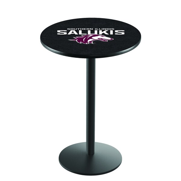 42" Blk Wrinkle Southern Illinois Pub Table, 36" dia. Top
