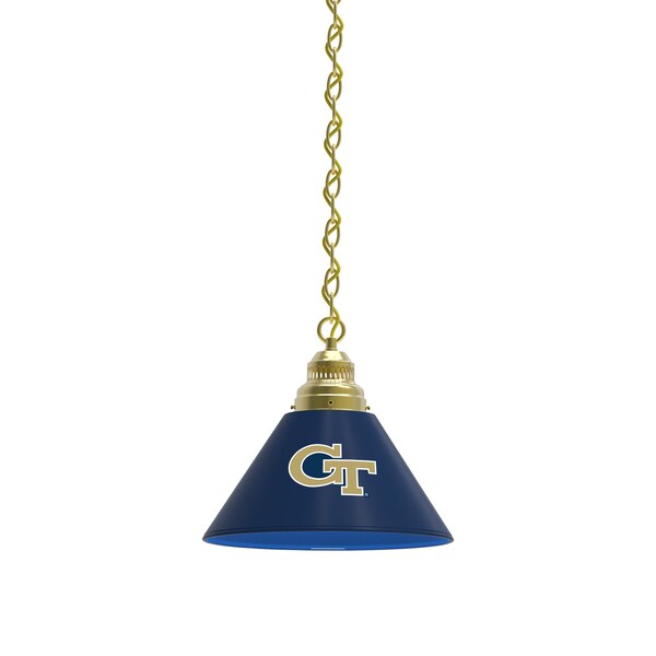 Georgia Tech Pendant Light, Brass Fixture