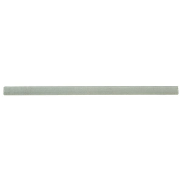 Renzo Jade Quarter Round Molding 0.6" X 12" Glossy Ceramic Wall Tile, PK42