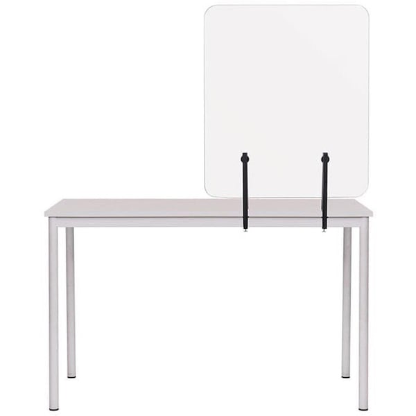 Protector Frameless Glass Desktop Panel With 36''x36''