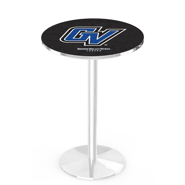 42" Chrome Grand Valley State Pub Table, 36" dia. Top