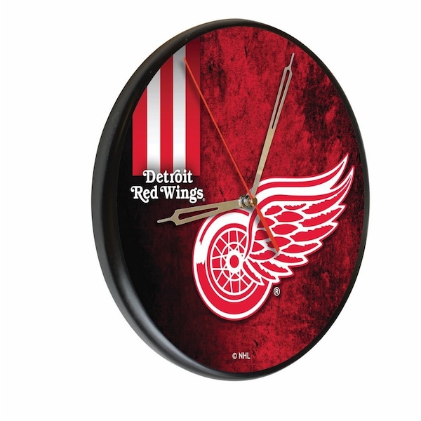 Detroit Red Wings 13" Solid Wood Clock