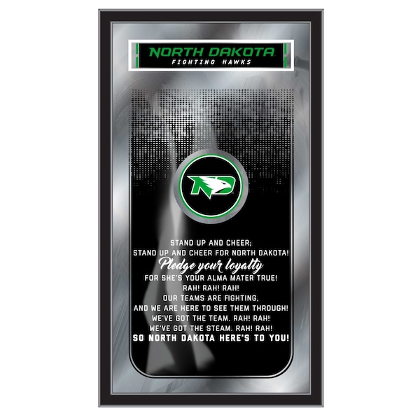 North Dakota 26" x 15" Fight Song Mirror