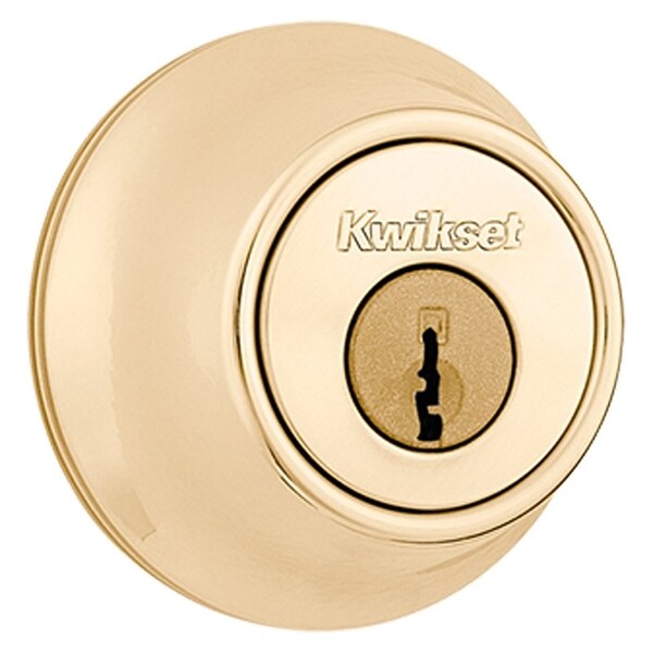 Deadbolt, Polished Brass, 238 to 234 in Backset, K3 Keyway