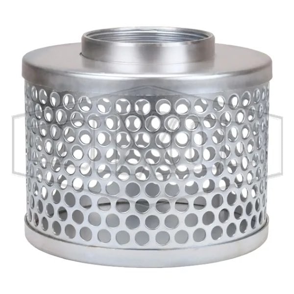 Standard Round Hole Suction Strainer, 1-1/2 in, Steel, Domestic