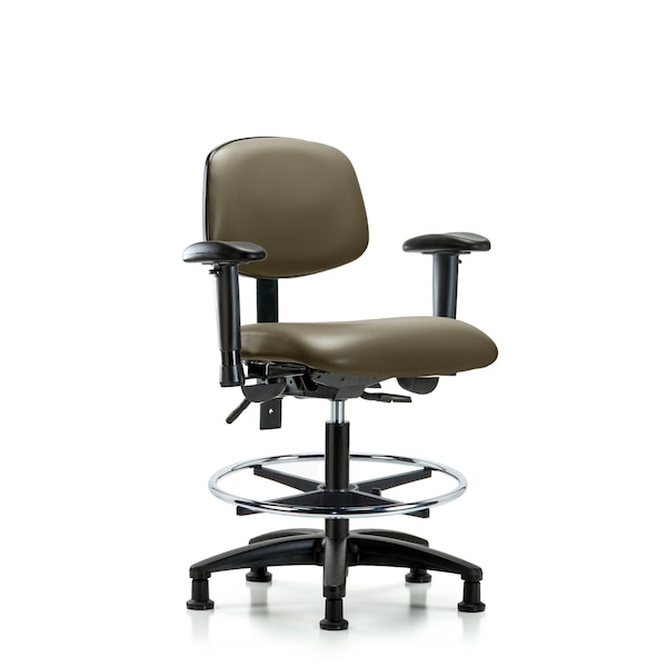 Vinyl Chair, Vinyl, Adjustable Arms