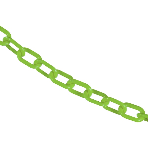 1" x 50' Safety Green Plastic Safety Chain