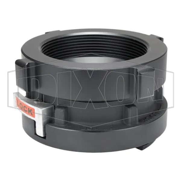 Rocker Lug Female Adapter with Buna-N Gasket, 4 in, Storz x FNPT Rigid, 70DegF